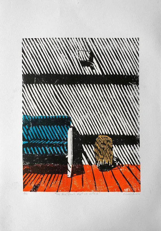 "The blue couch kept me outside" (2020)