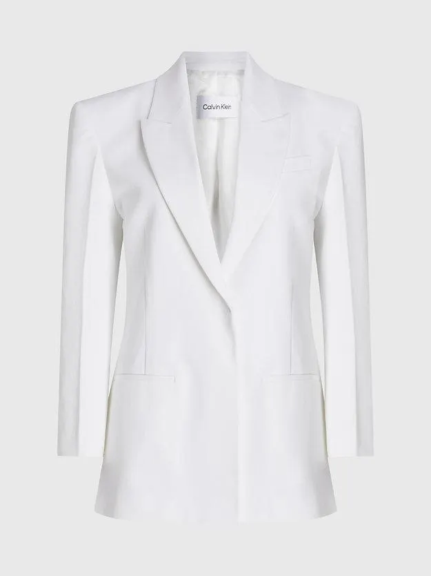 Cotton Twill Tailored Blazer