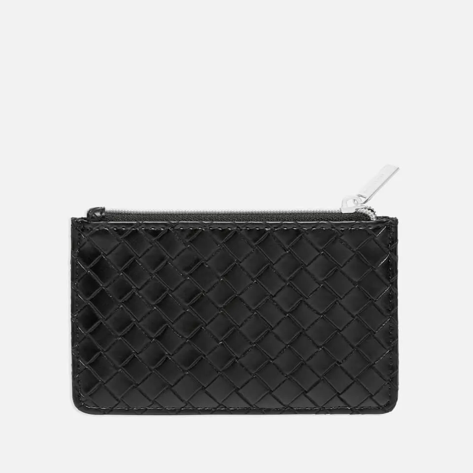 Estella Bartlett Woven Faux Leather Cardholder