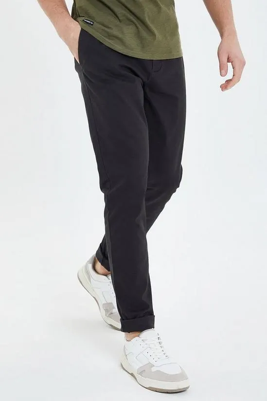 Marley' Cotton Twill Chino Trousers With Stretch