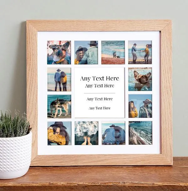 Any Text Photo Collage Frame