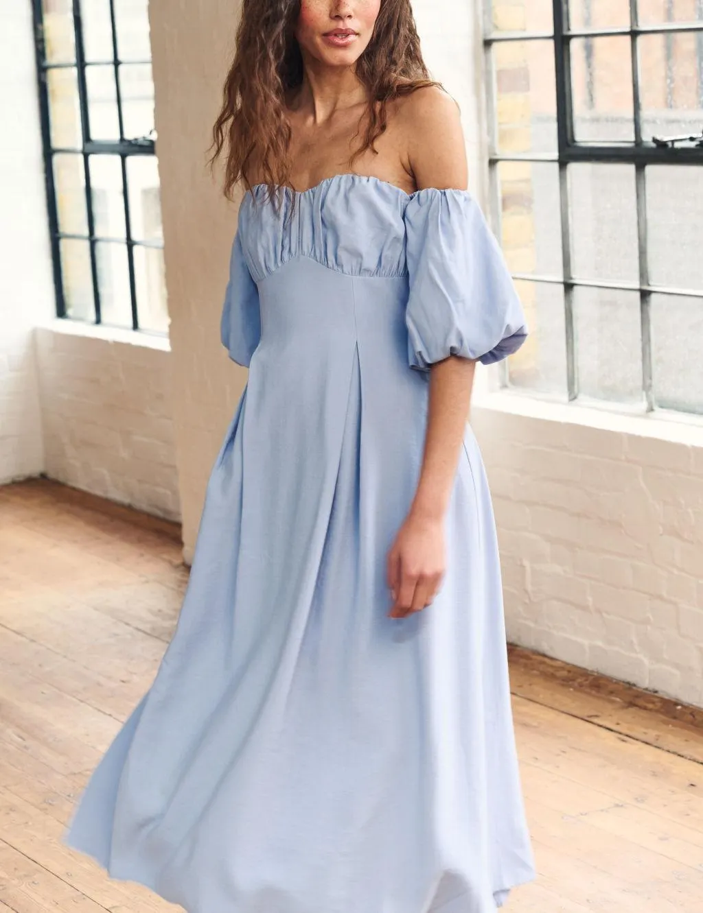 Off The Shoulder Midaxi Tea Dress