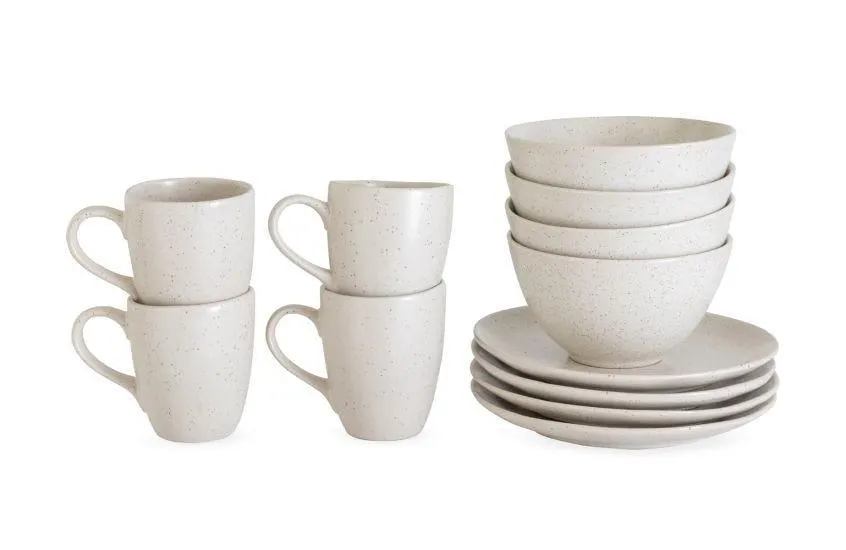 Nordic Vanilla 12 Piece Breakfast Set