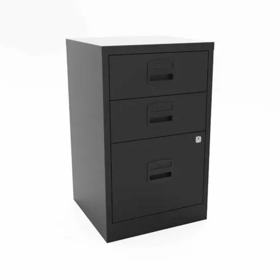 Bisley A4 3 Drawer Metal Stationery and Filing Cabinet