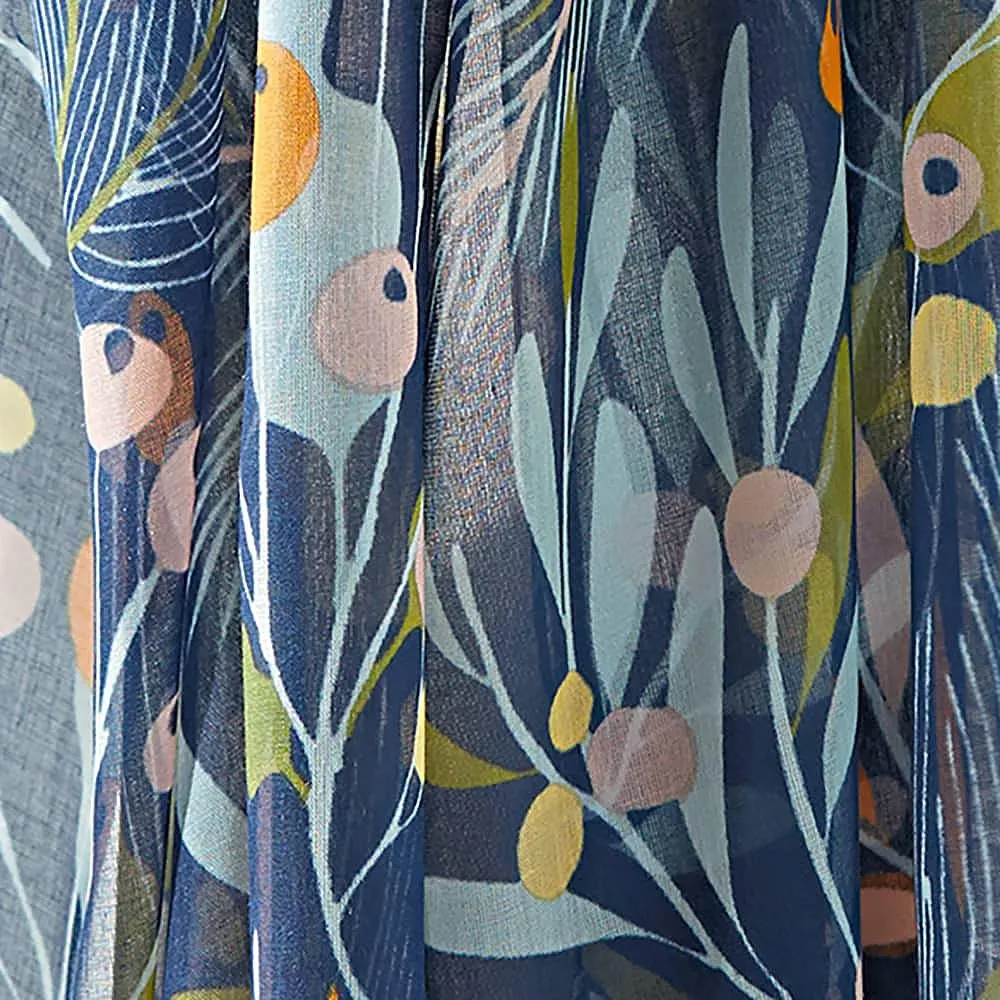 Botanical Blue Scarf