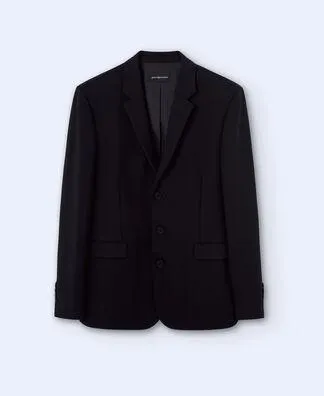 Three button blazer in viscose fabric
