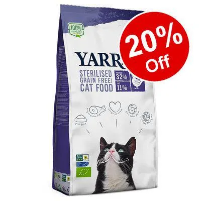2kg Yarrah Organic Adult Sterilised Dry Cat Food - 20% Off!*