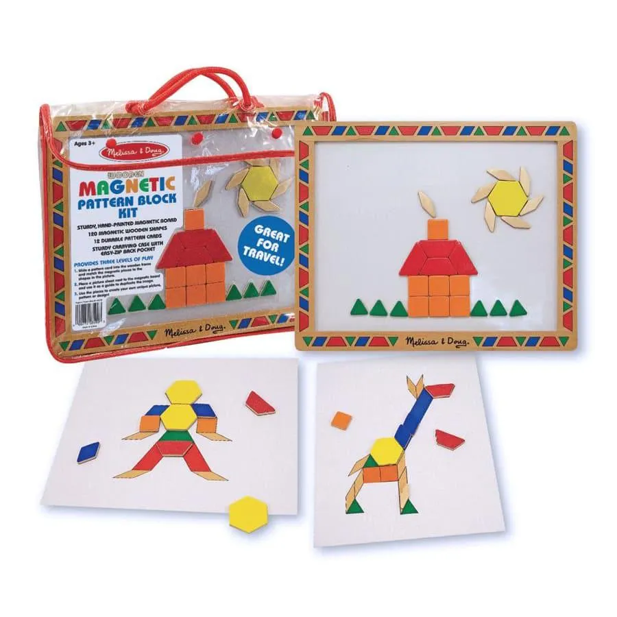 Melissa and Doug Magnetic Pattern Block Kit.