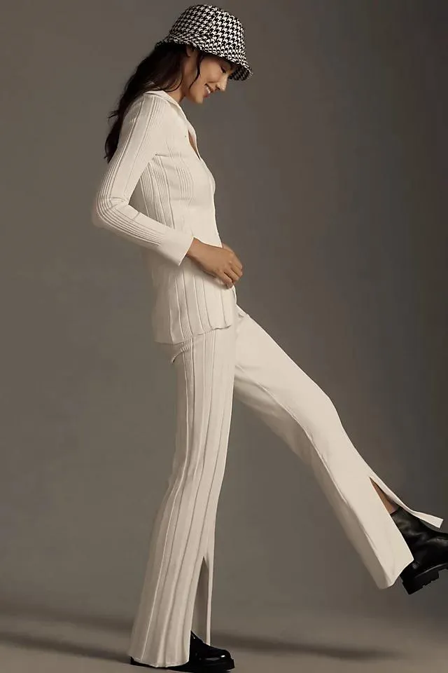 Daily Practice by Anthropologie Flare Knit Trousers