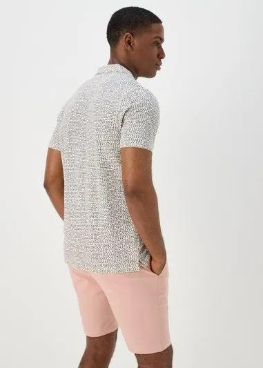 Ecru Cross Hatch Jersey Shirt