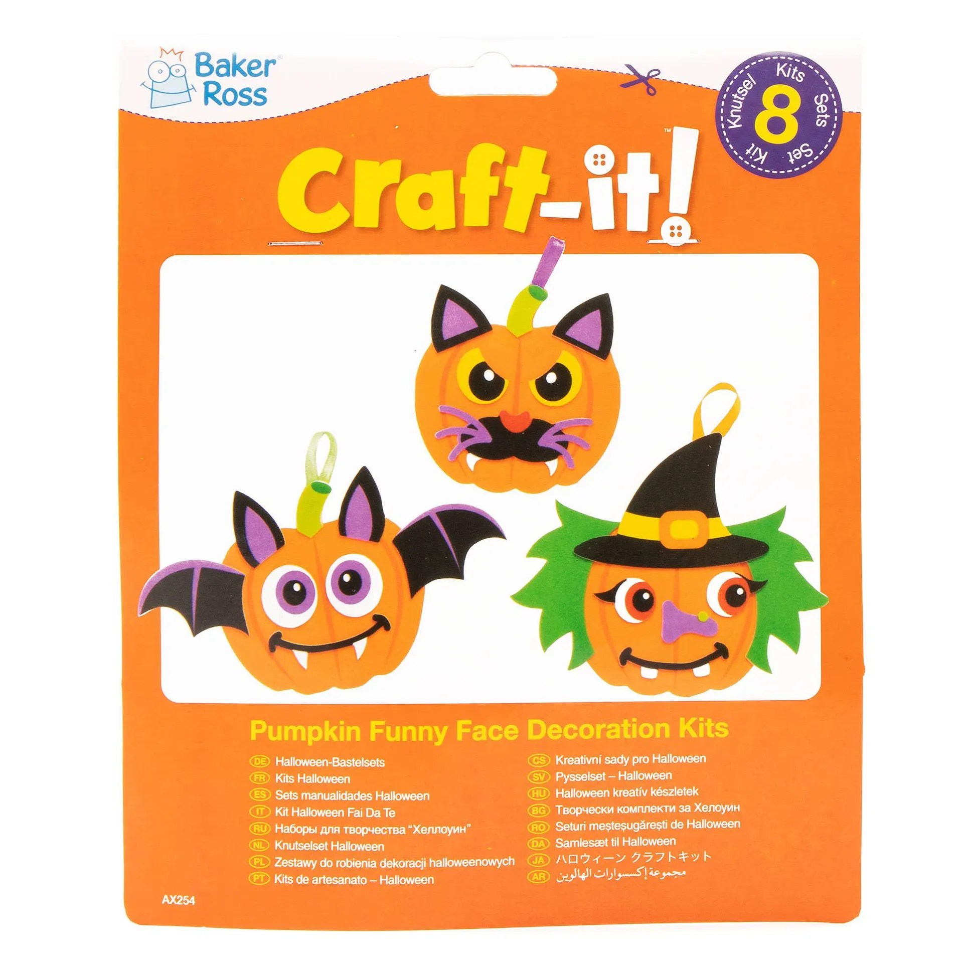 Pumpkin Funny Face Decoration Kits