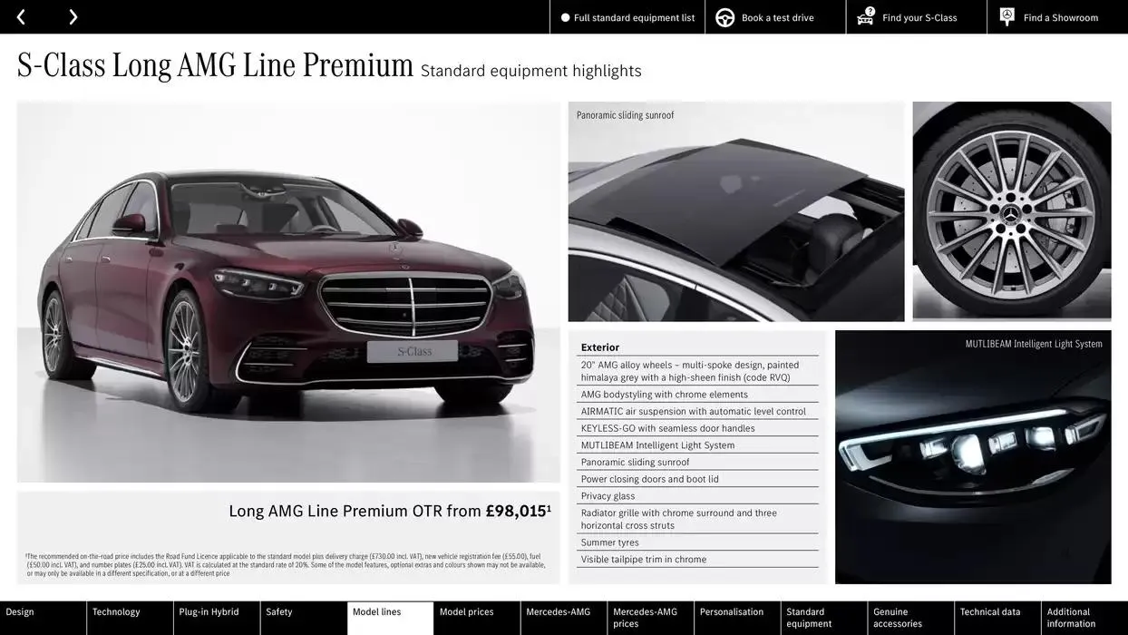 Mercedes Benz S-Class Saloon from 10 October to 10 October 2025 - Catalogue Page 21