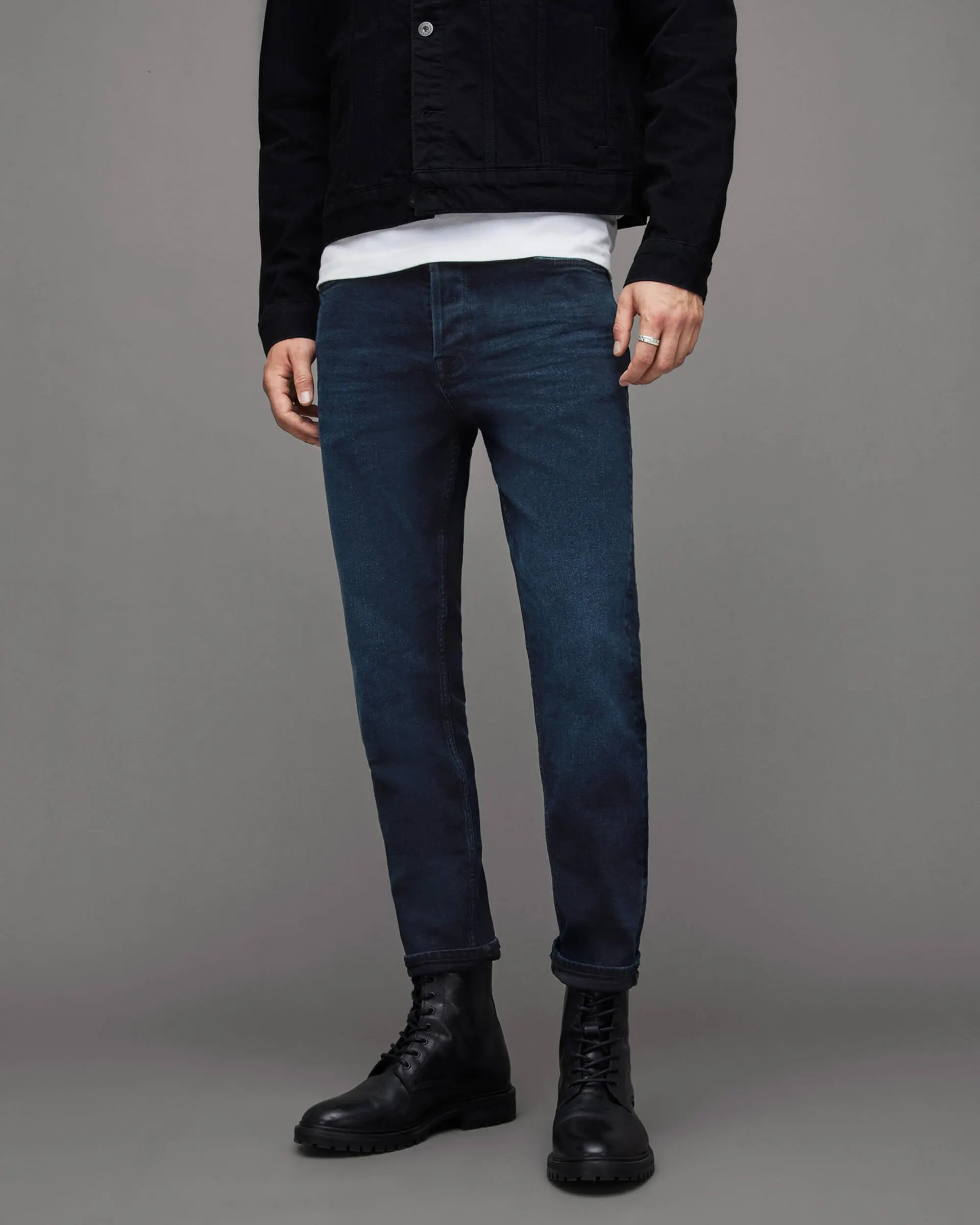Dean Slim Fit Cropped Denim Jeans