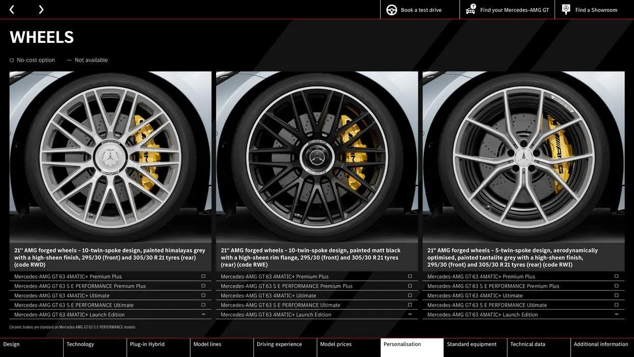 Mercedes-AMG GT Coupé from 10 August to 10 August 2025 - Catalogue Page 46