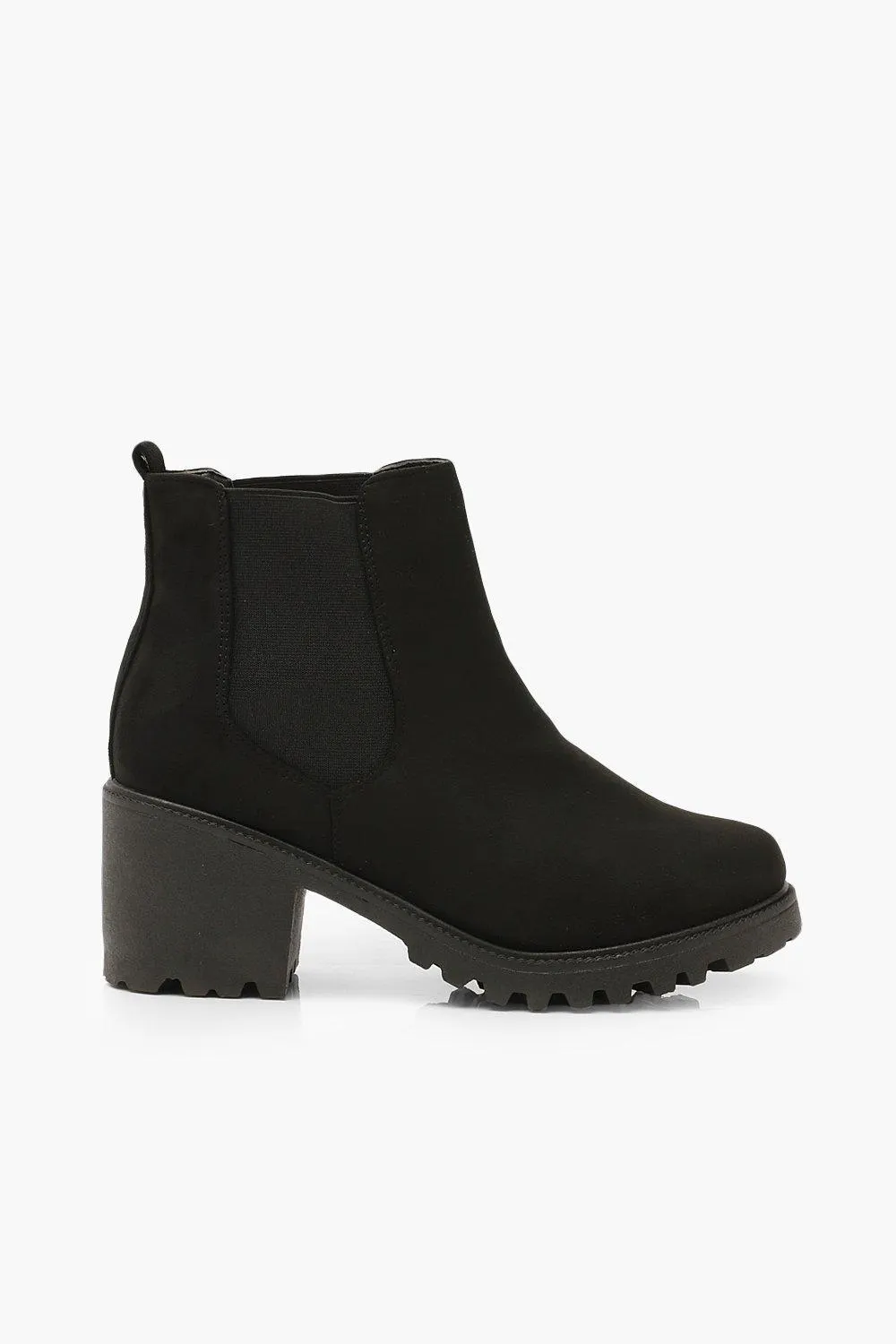 Wide Fit Chunky Chelsea Boots