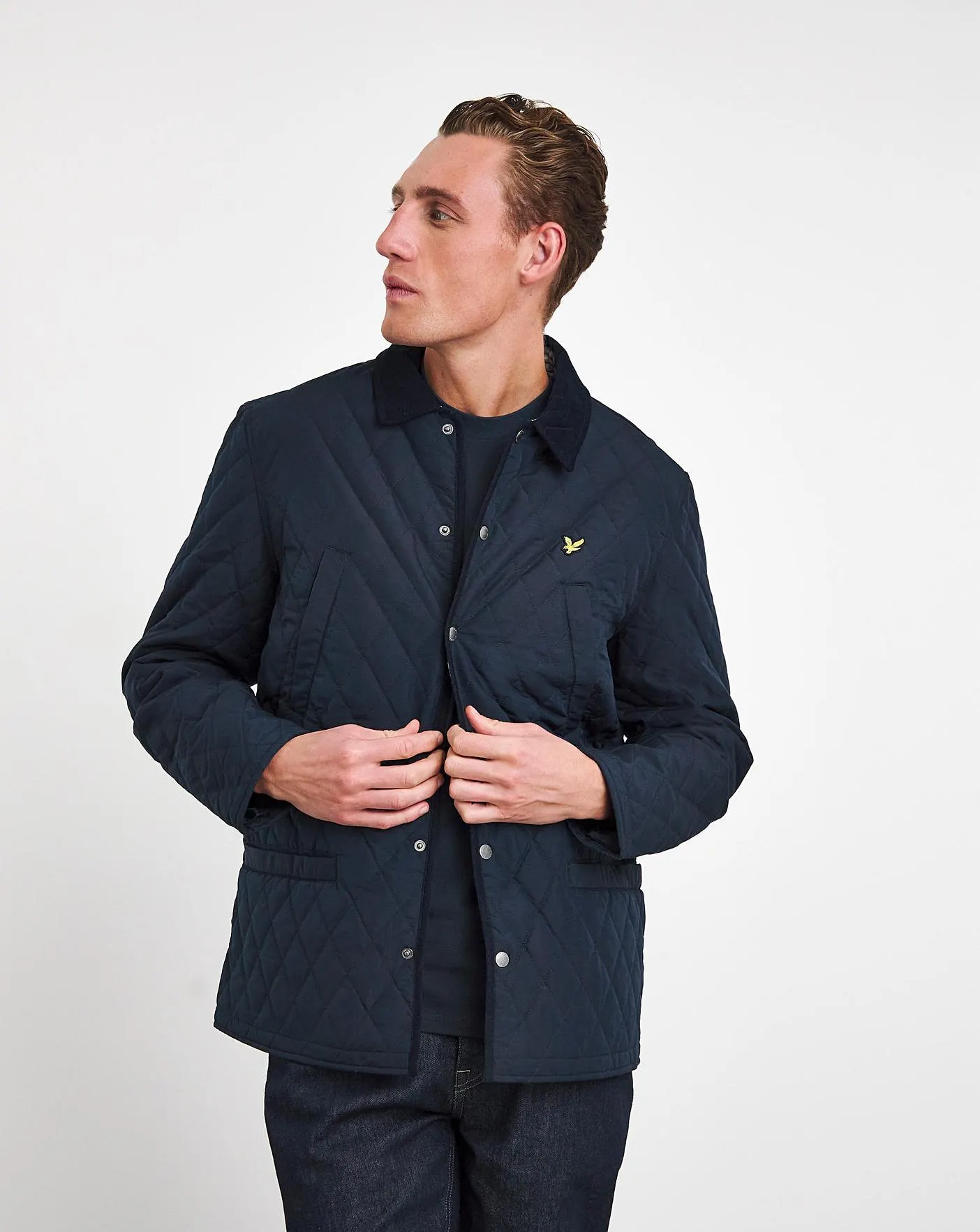 Lyle & Scott Navy Quilted Jacket