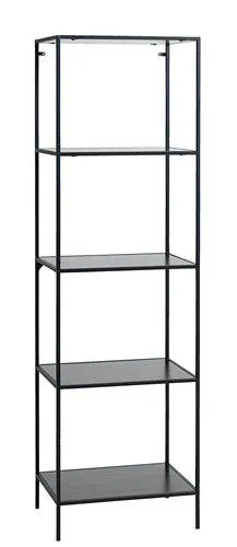 Shelving unit HORBELEV 5 shelves slim black