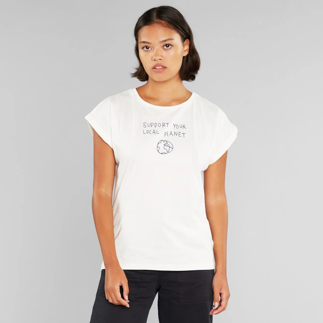 T-shirt Visby Local Planet Off-White