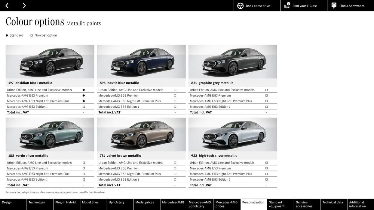 Mercedes Benz New E-Class Saloon from 31 August to 31 August 2025 - Catalogue Page 54