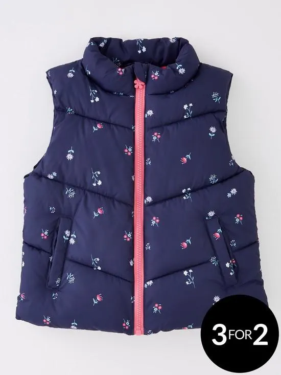 Mini V by Very Floral Padded Gilet