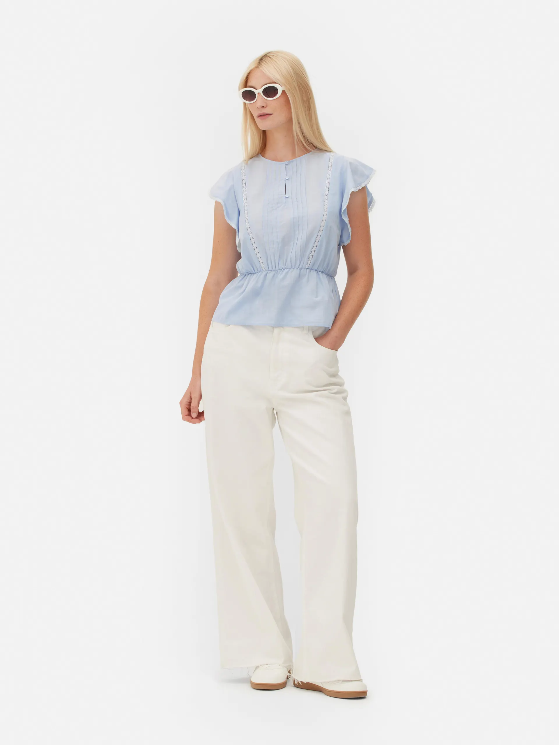 Victoriana Eyelet Sleeveless Top