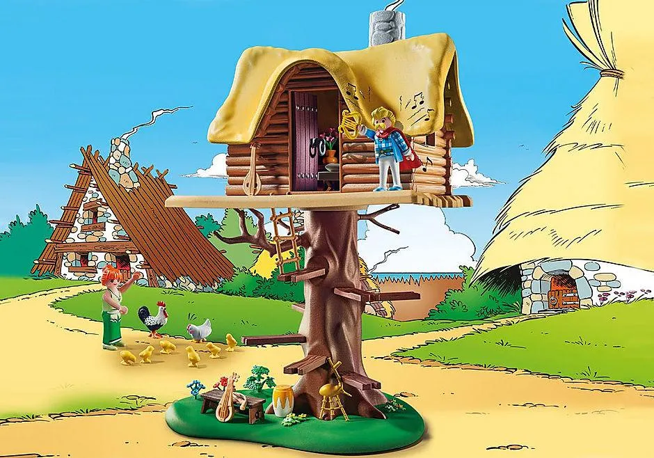 Asterix: Cacofonix with treehouse