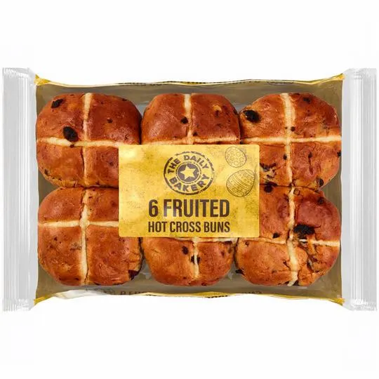 The Daily Bakery 6 Fruited Hot Cross Buns