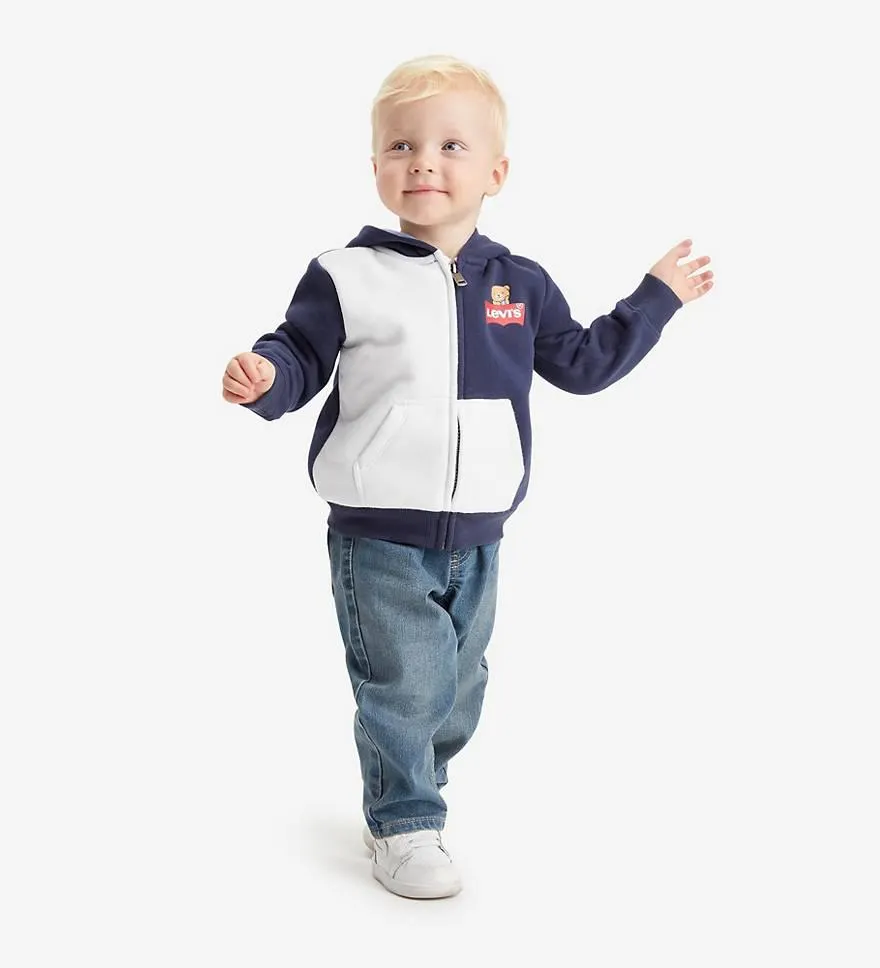 Baby Spliced Full Zip Hoodie