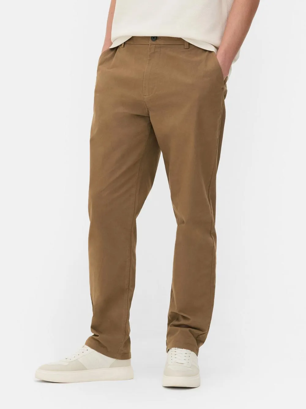 Straight Leg Chino Trousers