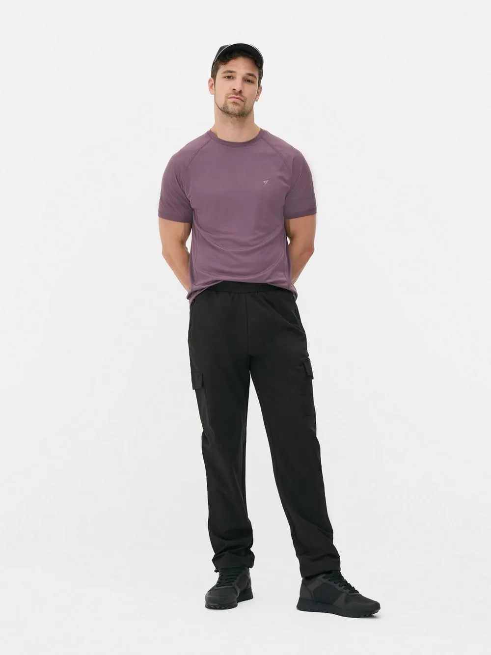 Gewebte Cargo-Jogginghose