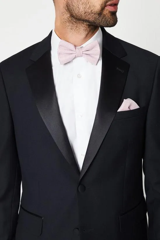 Jacquard Bow Tie & Square Set