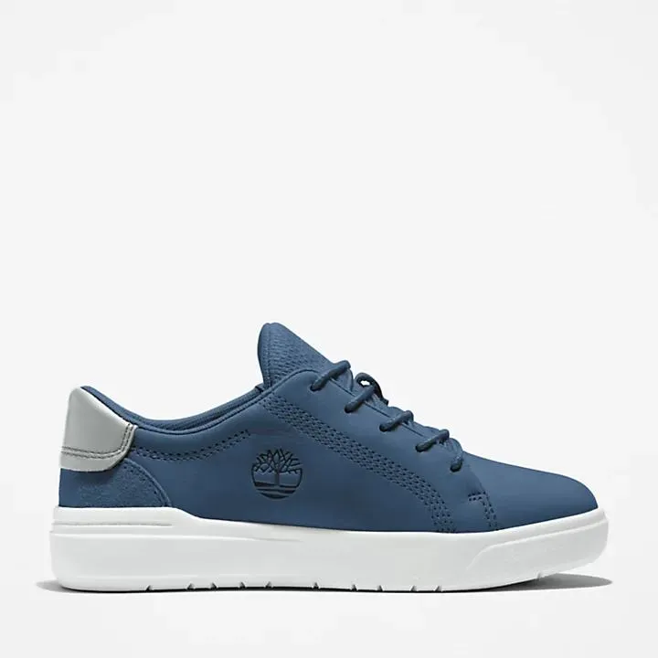 Seneca Bay Leather Trainer for Youth in Blue