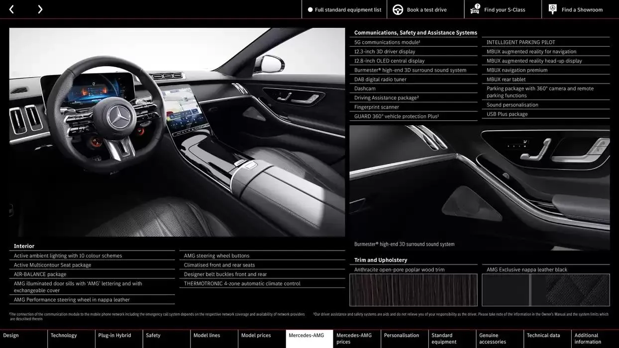 Mercedes Benz S-Class Saloon from 10 October to 10 October 2025 - Catalogue Page 32
