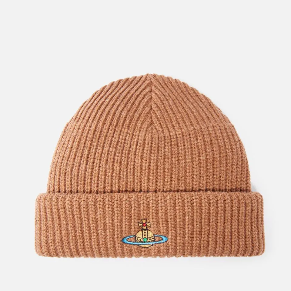 Vivienne Westwood Sporty Ribbed Wool Beanie