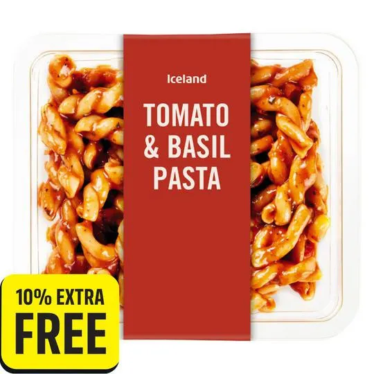 Iceland Tomato and Basil Pasta 250g + 10% Extra Free
