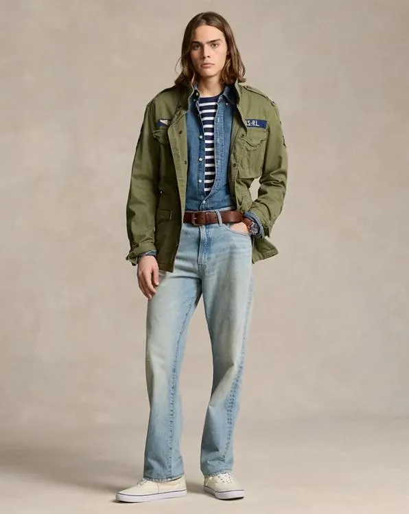 Heritage Straight Fit Distressed Jean