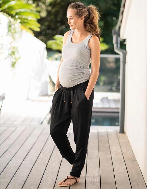 Black Easy Fit Maternity Pants