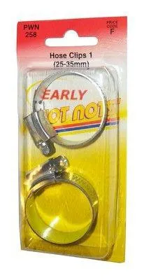 standard hose clips - 25-35mm - x 2