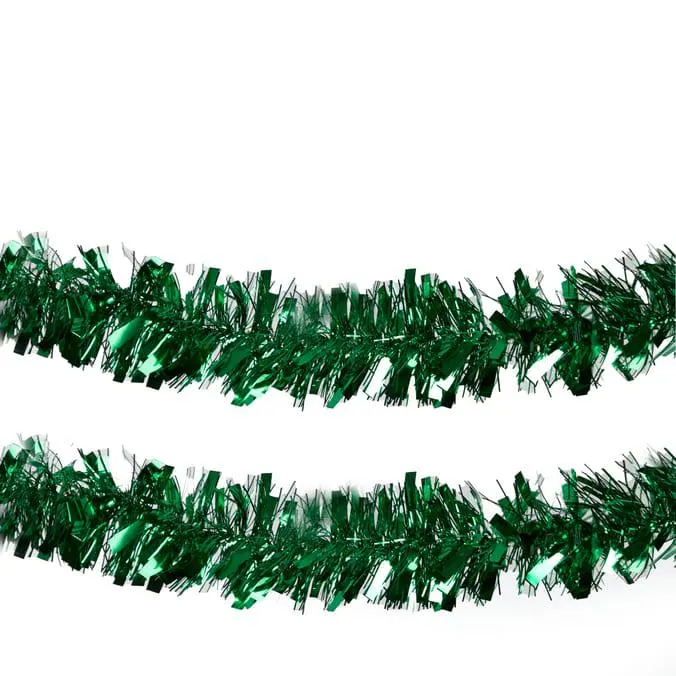 Festive Feeling 1.7 Metre Tinsel - Green x2