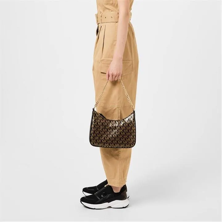 Jet Set monogram-print shoulder bag