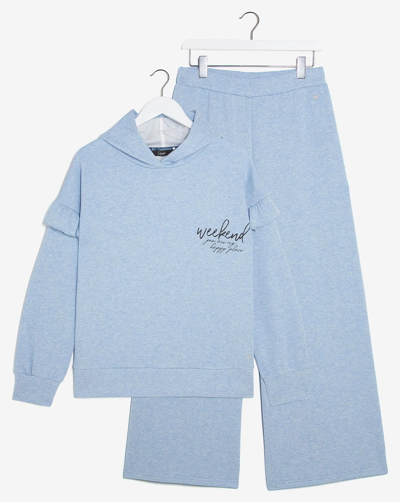 Pretty Secrets Frill Sleeve Hoodie and Wide Leg Set