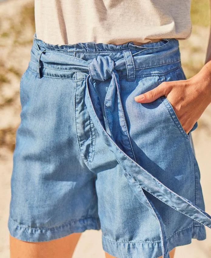 Loren Womens Paper Bag Shorts