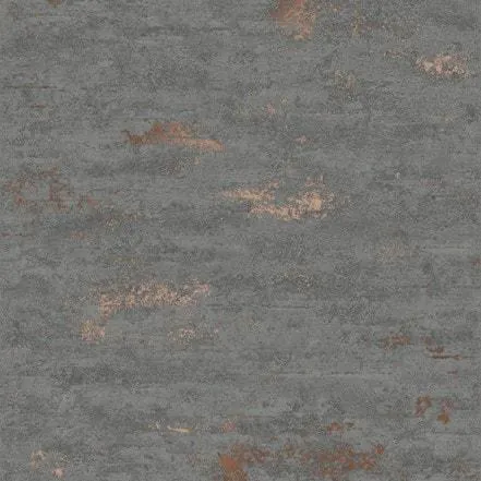 Cobalt Industrial Metallic Wallpaper in Dark Grey
