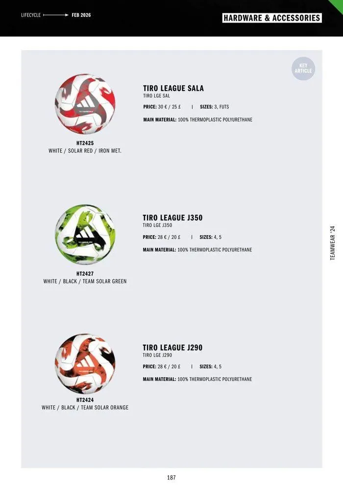 Adidas Teamwear 2024 from 11 March to 31 December 2024 - Catalogue Page 187