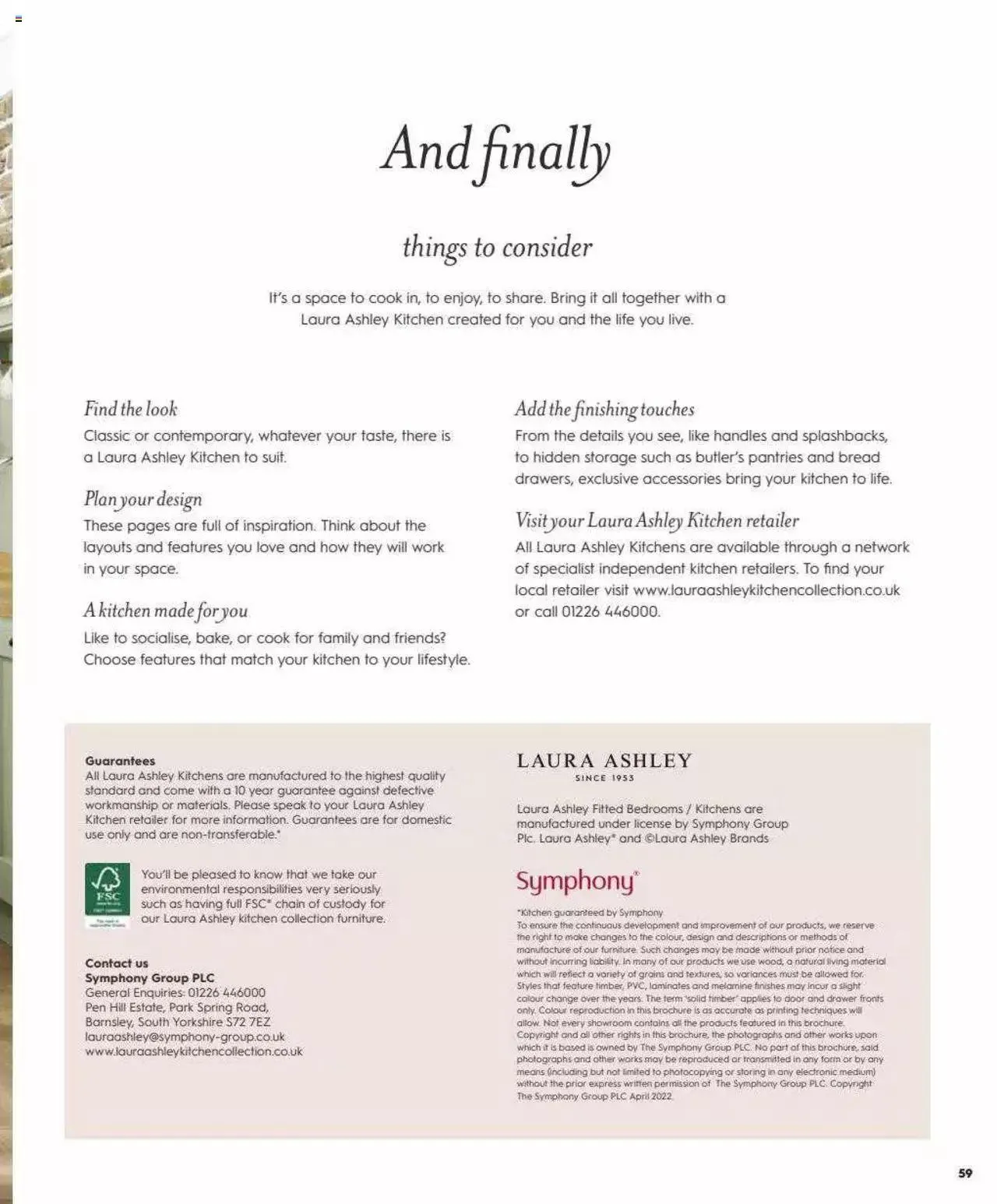 Laura Ashley - Kitchen Collection from 2 September to 18 January 2024 - Catalogue Page 59