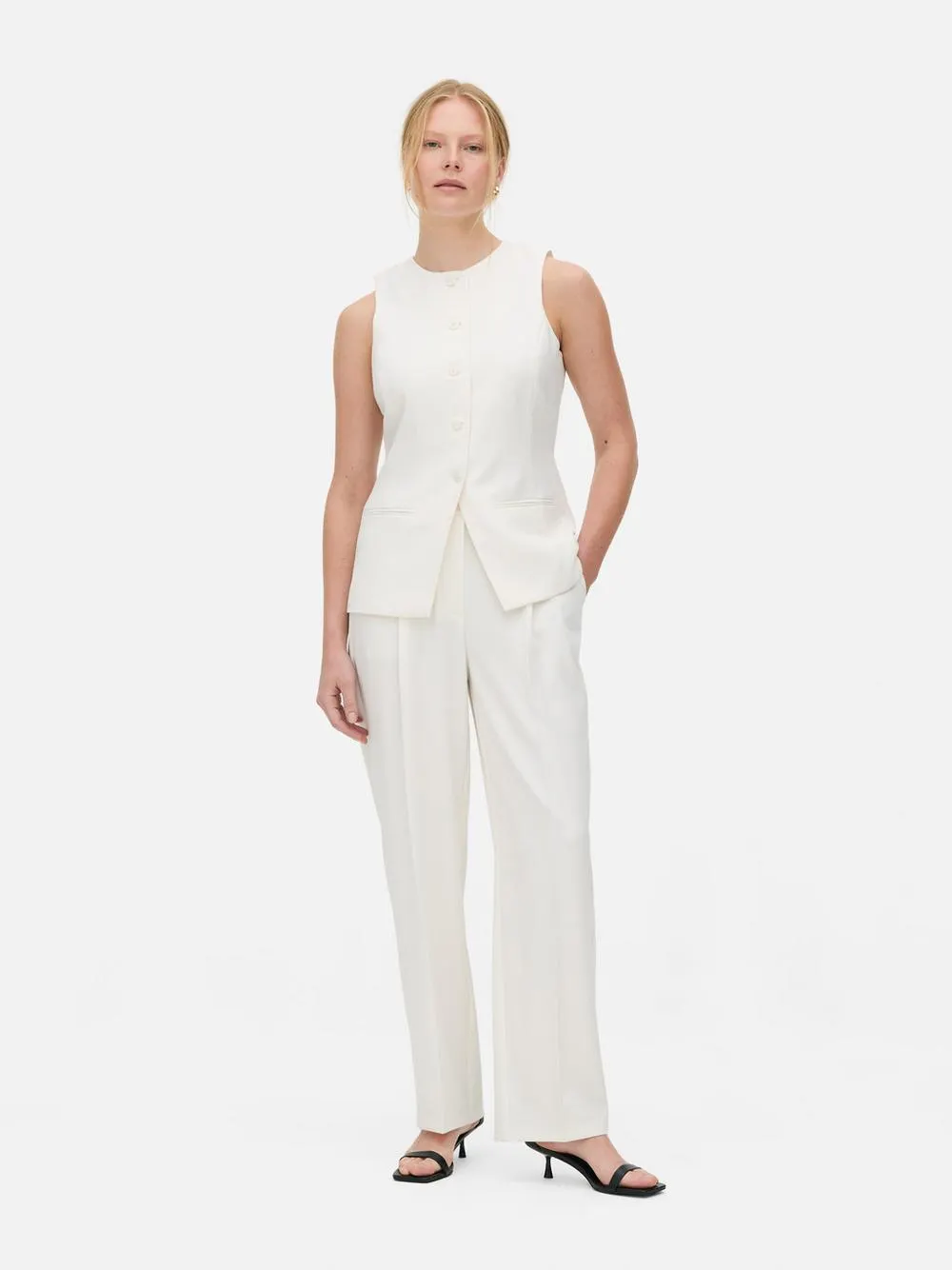 Gilet girocollo lungo