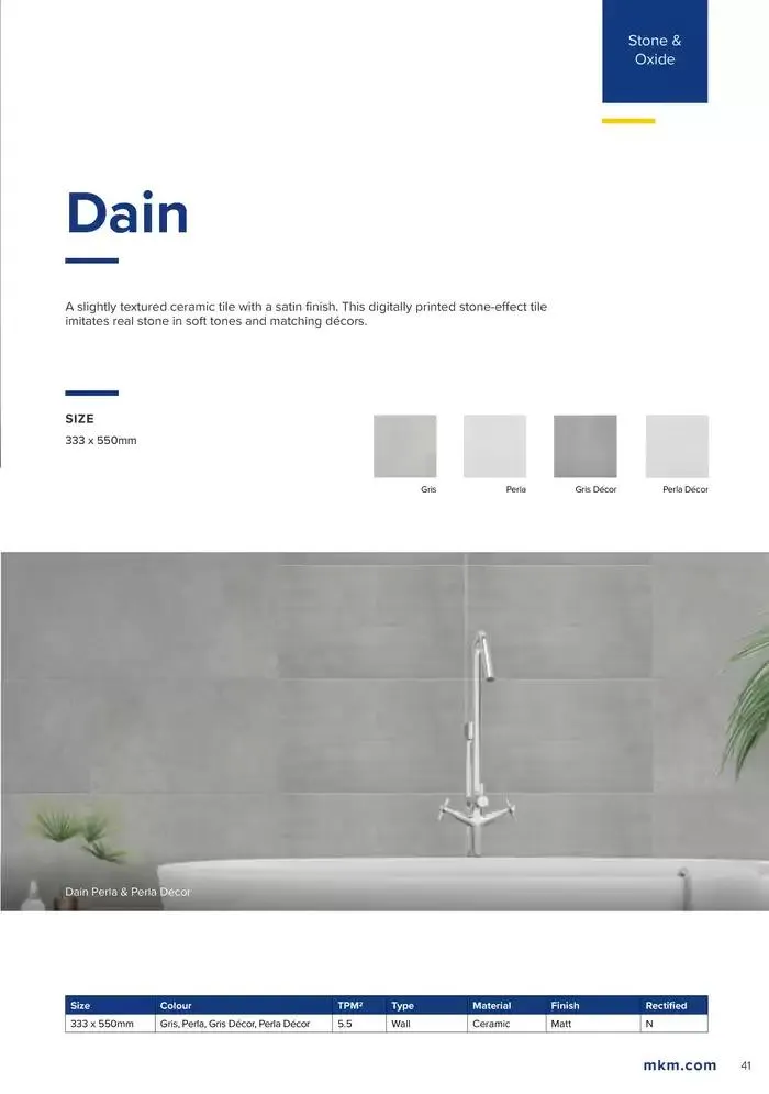 Tile Collection from 14 January to 31 May 2025 - Catalogue Page 41