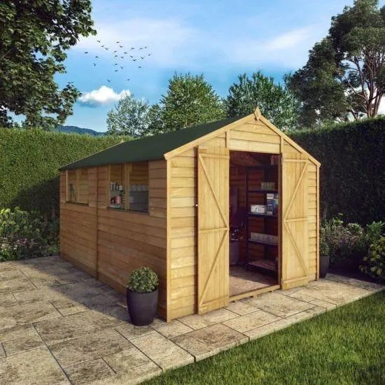 Mercia Overlap Apex Value Shed - 12 x 8ft