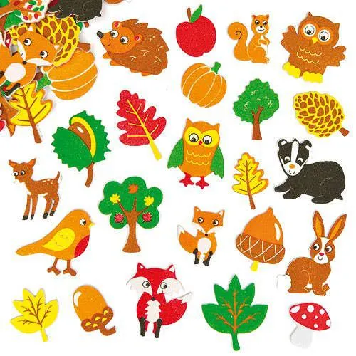 Woodland Foam Stickers