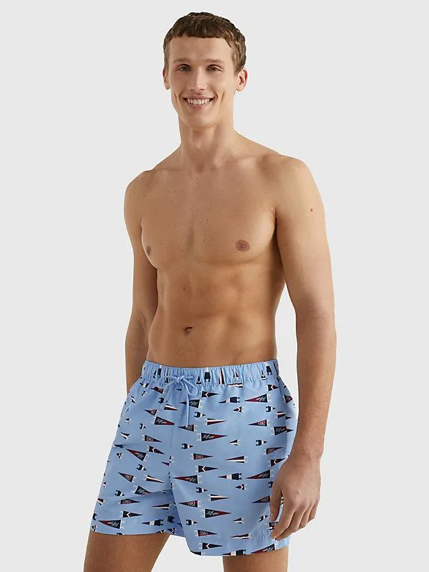 Essential Print Mid Length Swim Shorts